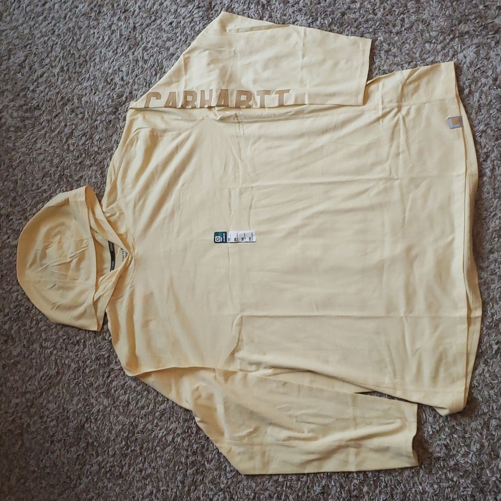 Carhartt Men's Midweight Long-Sleeve Logo Graphic Hooded T-shirt